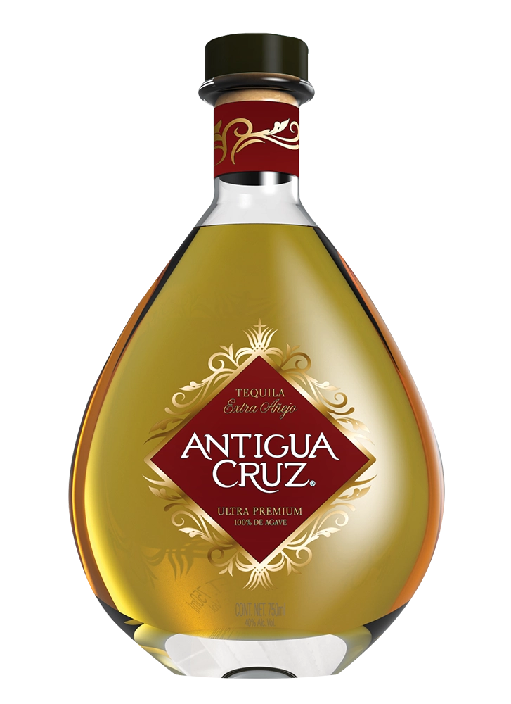 Tequila extra añejo antigua rojo